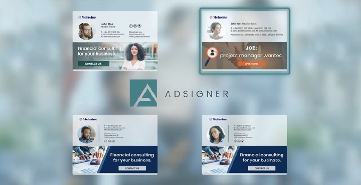 The ads in AdSigner are not only viewable and actually seen, they are even welcomed and memorised by the recipients. Photo: AdSigner