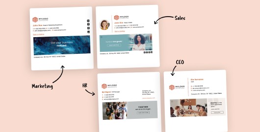 Benefits of Department specific email signatures