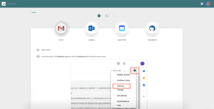 Your signature is ready to be inserted to your email client. Photo: AdSigner