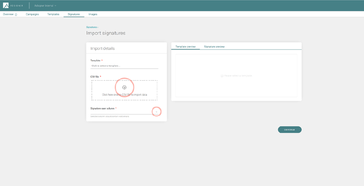 In case of a large number of users, the CSV feature will come in handy. Photo: AdSigner