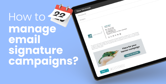 How to manage and automate campaign banners in email signatures?