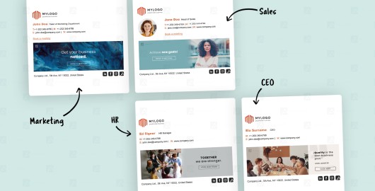 How to Optimize Email Signatures and Banner Campaigns Effectively for Different Departments in your Company