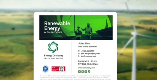 How renewable energy firms use email signatures to power up engagement?