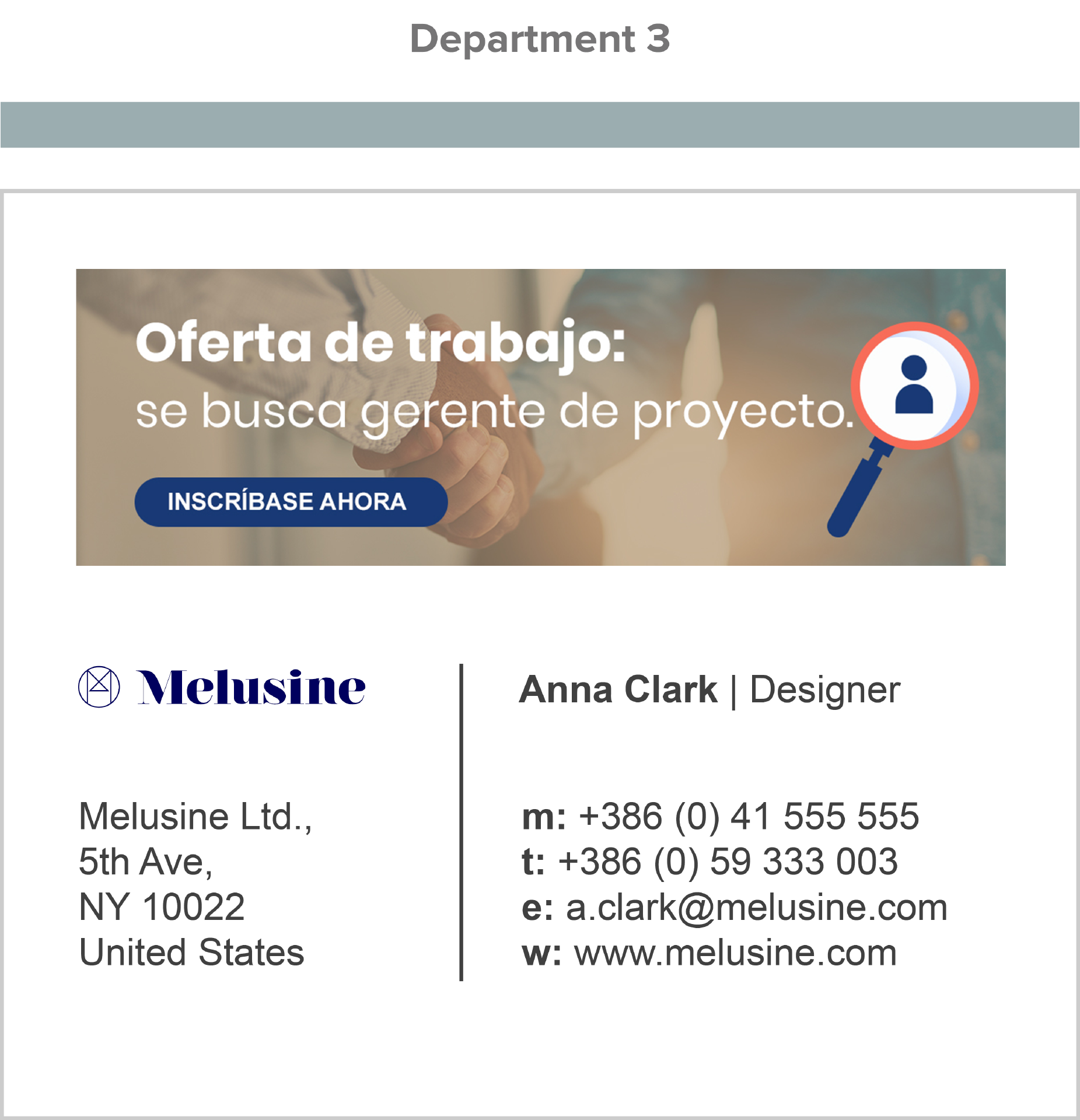 AdSigner enables us to manage all signatures and ad banners from one place, for the whole company, or a single employee.